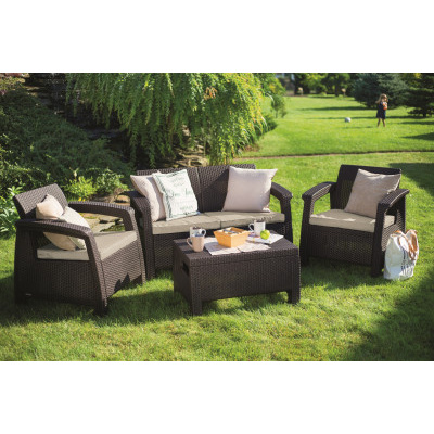 Keter Zahradní set CORFU II hnědá 258952